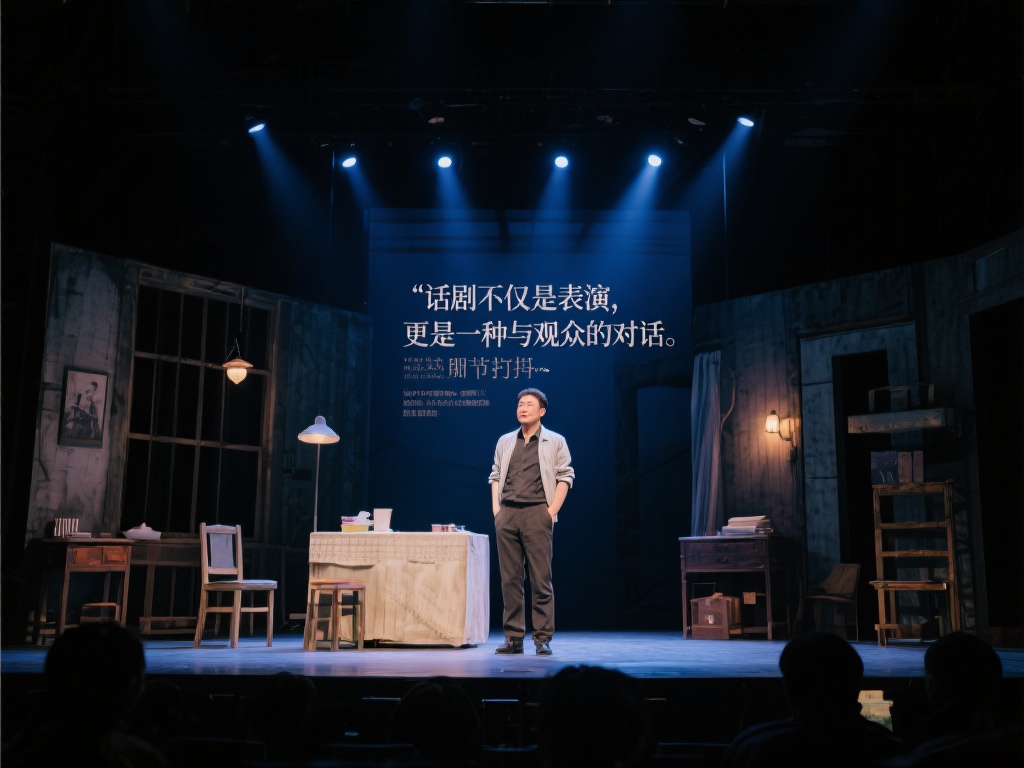 此外，萧明华在导演话剧时，注重细节的打磨，从舞台布